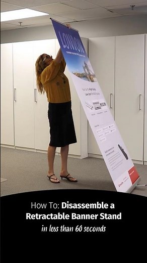 How To: Disassemble A Retractable Banner Stand in Less Than 60 Seconds