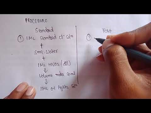 Limit test for chloride , principle, procedure, result |inorganic chemistry | Bpharma