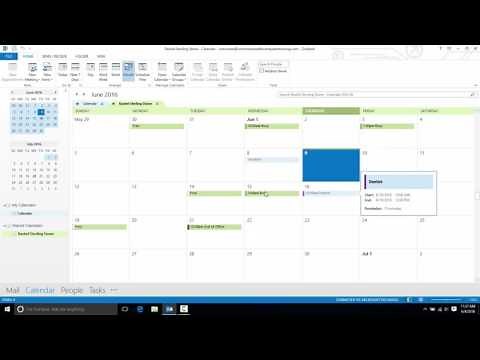 Outlook 2013 Overlay Calendar