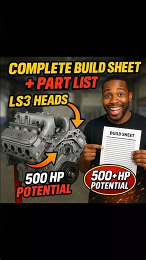“LS3 Heads on a Gen 3 6.0 LQ4/LQ9 — The Secret to Instant 500+ HP! 💪🔥 Complete Build Sheet Inside!”