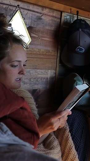 23K views · 649 reactions | Reading "Entangled Life" by Merlin Sheldrake to Chris. What's your favorite way to spend down time with your loved ones?  #entangledlife #offgridliving #vanlife | Linnea & Akela | Facebook