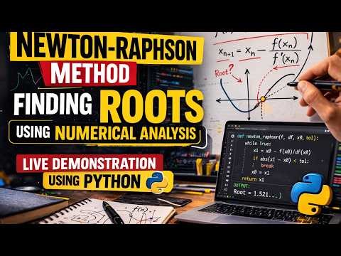Newton Raphson Method | Numerical Analysis | Python Implementation in Google Colab