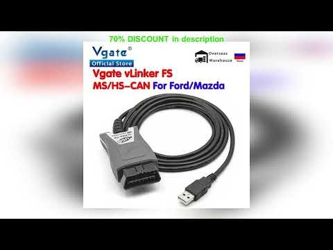 #Vgate vLinker FS USB ELM327 For Ford FORScan For Mazda HS MS CAN ELM 327 OBD 2 OBD2 Car Diagnostic