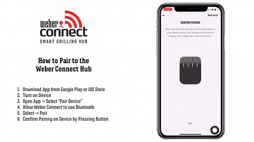 Learn how to paird your phone with the Weber Connect. | Weber Grills | Facebook