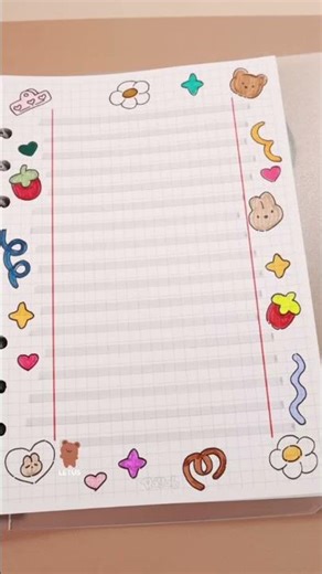 Cute border designs for project work 🥰 #art #design #trending