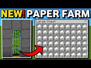 Minecraft Bedrock: NEW Paper Farm Tutorial 1.21!