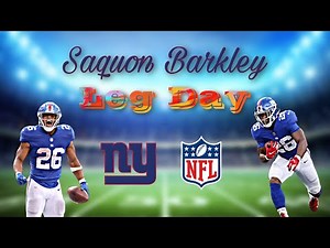 Saquon Barkley Leg Day | Full Workout | NFL Leg Workout