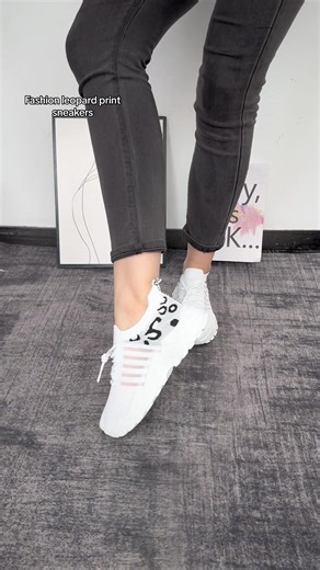 Fashionable Leopard Print Sneakers for Women