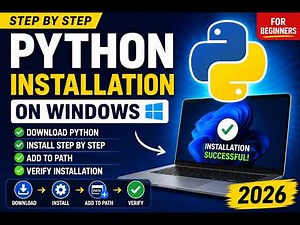 Video 1: First Python Program (Hello World)