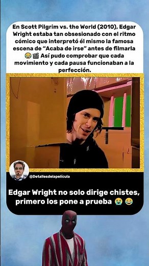 Edgar Wright actuó la escena él mismo antes de grabarla | Scott Pilgrim vs. the World (2010) 😂🎬