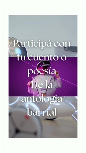 La Biblioteca te invita a participar de las antologías barriales de cuentos y poesías. Muni y editorial de universidad provincial de Córdoba, editarán y distribuirán en diversas entidades educativas. A cada autor se le entregará en físico el libro en el que participa. Es una oportunidad única para participar con tu obra inédita. En la biblio estamos recibiendo, leyendo y apoyando a escritores para que puedan participar . ATENCIÓN UNICO REQUISITO : NO HABER EDITADO NUNCA Para más info 351 6831 57