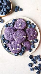 21K views · 198 reactions | Blueberry Cookies - from frozen blueberries to a quick jam, and then right into cookie dough for naturally blue cookies! 𢡄 RECIPE: https://feelgoodfoodie.net/recipe/blueberry-cookies/ | Feel Good Foodie | Facebook