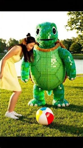 This Mascot Started Wobbling… Then a Turtle Popped Out #mascot