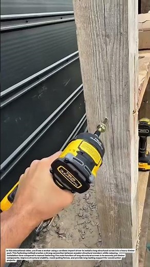How to Drive Long Structural Screws into Timber | Fast and Strong Wood Fastening.