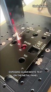 How Fiber Lasers Engrave Metal Switchplates #laserengraving #metalwork #technology