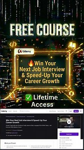 Win Your Next Job Interview & Speed Up Your Career Growth ✨ Free Udemy Course 2026 #onlinecourses