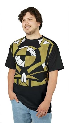 "Cybernetic Apple" Art Deco Cyberpunk All Over Graphic Tee #fashion