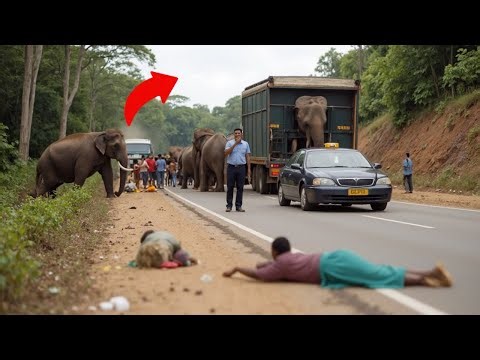 Elephant Road Encounter Turns Highway Into Chaos When Giants Suddenly Charge Cars