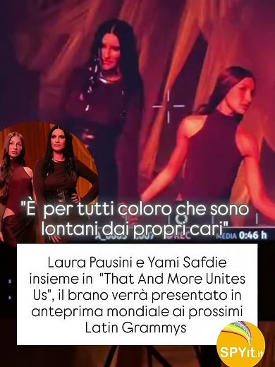 Laura Pausini e Yami Safdie insiem #laurapausini #latingrammys2025 #yamisafdie #thatandmoreunitesus