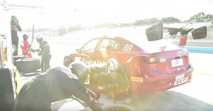 Here's how a race car pit stop works