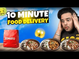 TRYING ZOMATO 10 MINUTE FOOD DELIVERY | KRISS K3B