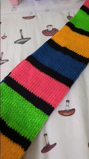 How to make a scarf on the sentro knitting machine (part 2) #knitting #knit #sentroknittingmachine