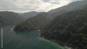 The beautiful coast of Jalisco a few kilometers from Puerto Vallarta