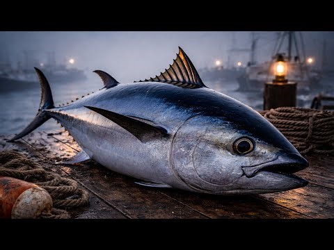Amazing Seafood Cutting Skills with Fresh Tuna Fish 🔥🔪