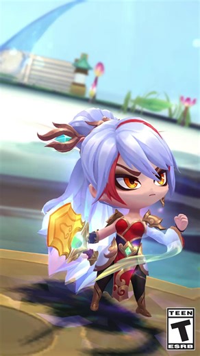 The greatest of destinies, the chibiest of swords! Prestige Chibi Valiant Sword Riven is now swinging and slashing the Convergence. | Teamfight Tactics
