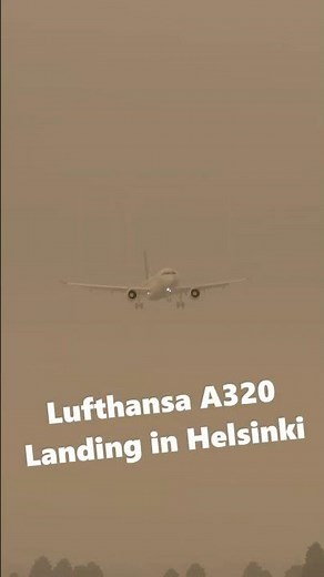 Hazy Lufthansa A320 Approach #aviation #airbus #msfs2020