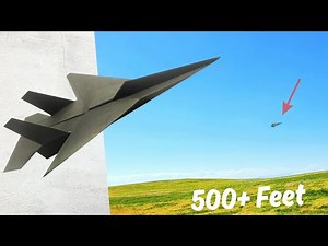 BEST PAPER PLANE - How Make a Paper Fighter Jet That Flies Far!