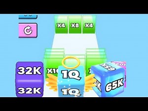Jelly Run 2048 vs Jelly Tube Run gameplay | ultimate jelly running 1Q vs 65k vs 32k jelly tube run