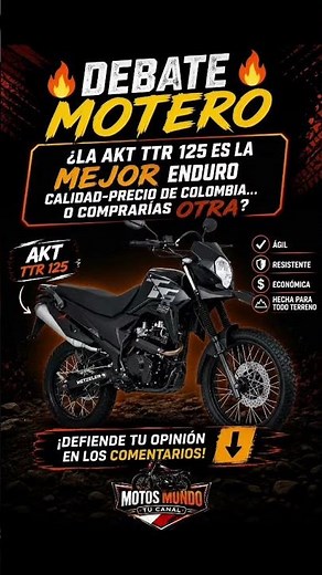 🔥 ¿La AKT TTR 125 sigue siendo la mejor enduro? 🤔