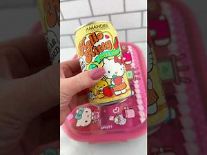Packing School Lunch with HELLO KITTY Candy Food *BENTO Box* Satisfying Video ASMR! #asmr 🍭🍬