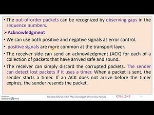 MODULE 5 - TOPIC 2 - TRANSPORT LAYER SERVICES
