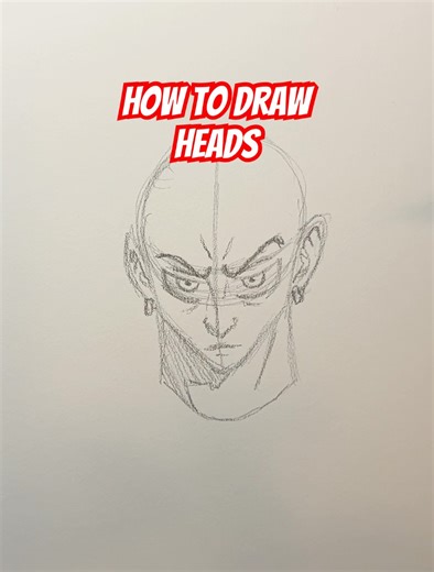 Quick Head Drawing Demo #artist #artwork #drawing #art
