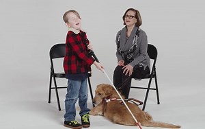 Kids Meet a Guide Dog for the Blind