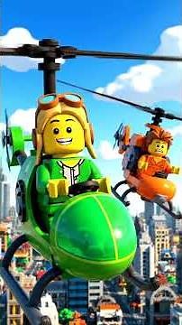 The LEGO Helicopter Race 🚁 LEGO Building Challenges #lego #shorts
