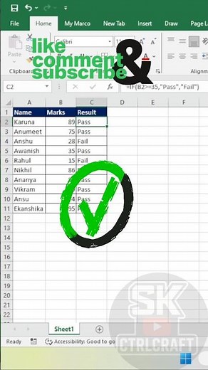 Excel IF Function Explained in 60 Seconds 🔥