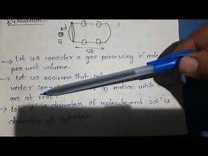 Mean free path clear explanation with notes📝 📋