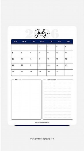 July 2026 Calendar | Printable A4 & US Letter | Portrait & Landscape | Free PDF Download | July 2026