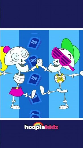 Funny Skeletons Dancing In Middle Of The Night #shorts #halloween #trending #foryou #hooplakidz