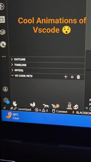 Cool Animations of Vscode 😯#vscode #ai #generativeai #genai #langchain #llm #ollama #viral #python