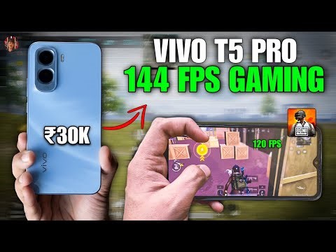 Vivo T5 Pro BGMI Test 🚀| 144 Fps Gaming Beast! | Best Gaming Phone Under ₹30,000 |Vivo T5 Pro Review