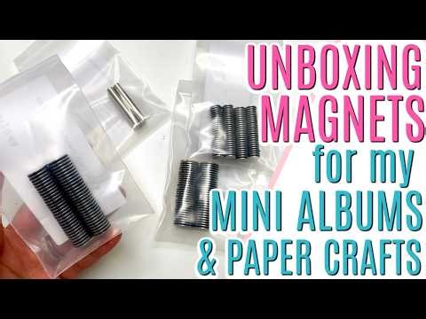 Unboxing STRONG & THIN MAGNETS for my Handmade Photo Albums, What Magnets to use for Albums?
