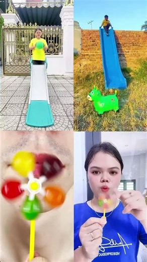 Slide Race! 🛝 Balloon vs. Pig Challenge