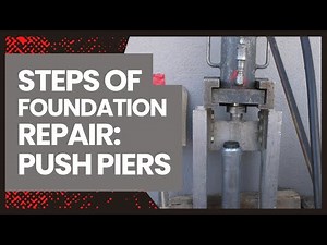 Steps of Foundation Repair: Push Piers for your home's foundation