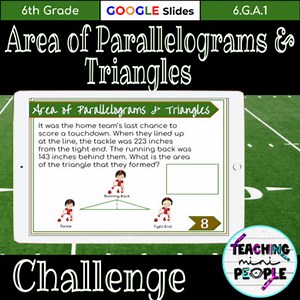 Area of a Triangle Surface Area Activity | 6th Grade Measurement Triangular Area