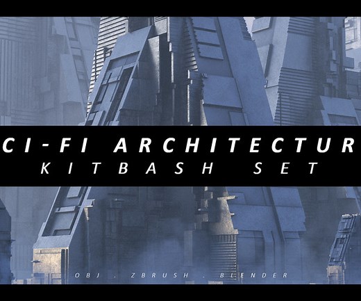 ArtStation - Sci-Fi Architecture Kitbash | Resources