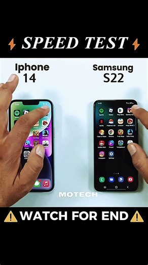 iPhone 14 vs Samsung S22 SPEED TEST! ⚡️